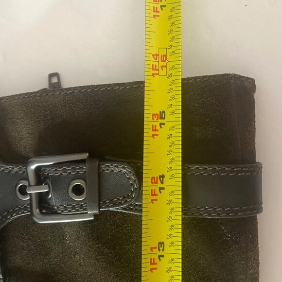 Ecco Womens Leather & Suede Knee-High Boots Buckle Accent Side Zipper Size 39 - Picture 11 of 11